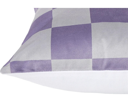 Prydnadskudde med schackrutigt mönster