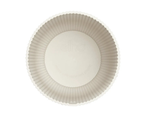 Rund blomkruka med räfflad textur