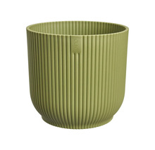 Ribbad blomkruka av plast