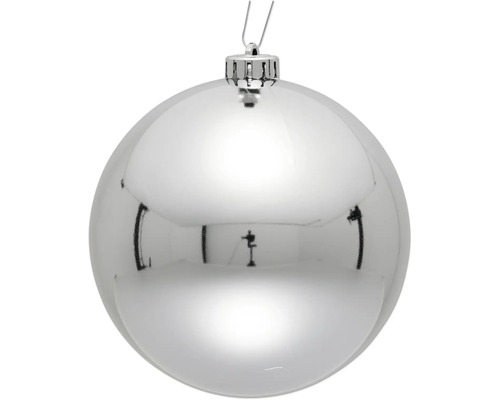 Silverfärgad julgranskula