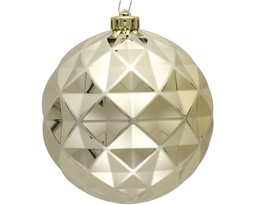 Gyllene julkula med geometriskt mönster