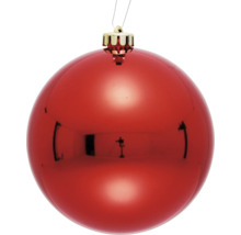 Röd julgranskula med hängare