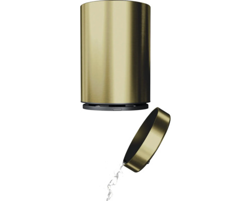 Guldfärgad tvåldispenser med lock och flytande flytande tvål