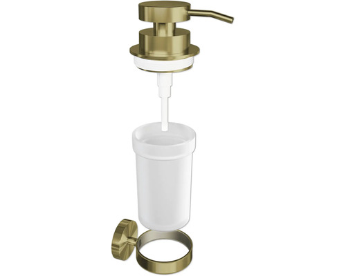 Vägghängd tvåldispenser med behållare