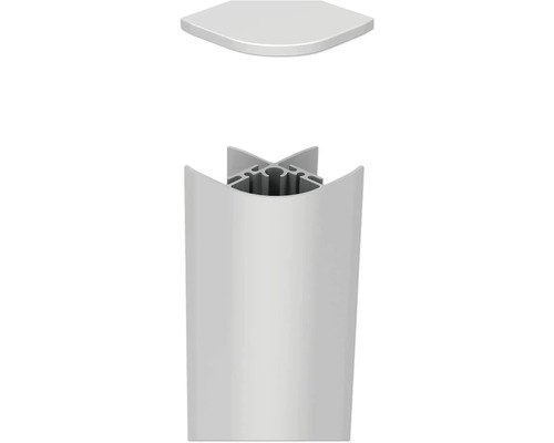 Hörnprofil i aluminium med lock