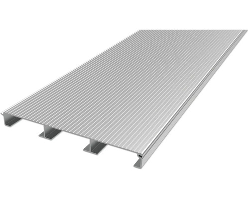 Aluminiumterrassbräda med spårprofil