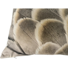 Dekorativ kudde med fjäderdesign