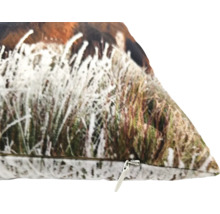 Kudde med gräsmotiv och dragkedja