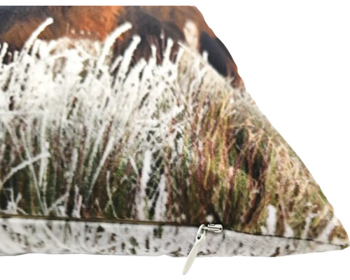 Kudde med gräsmotiv och dragkedja