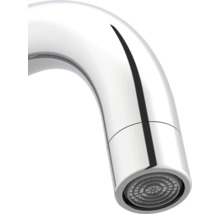 Detalj av en vattenkran i metall