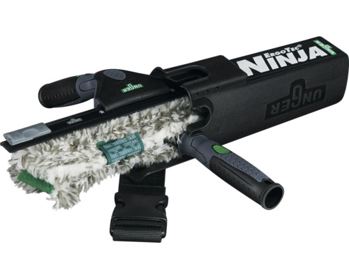 Unger ErgoTec Ninja fönsterskrapa med tvättsvamp och bälte