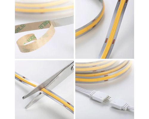 LED-strip Montering och anslutningsdetaljer