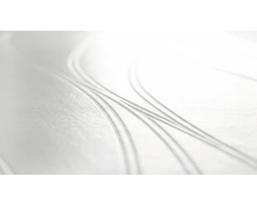 Närbild av en vit vinyltapet med linjärt mönster