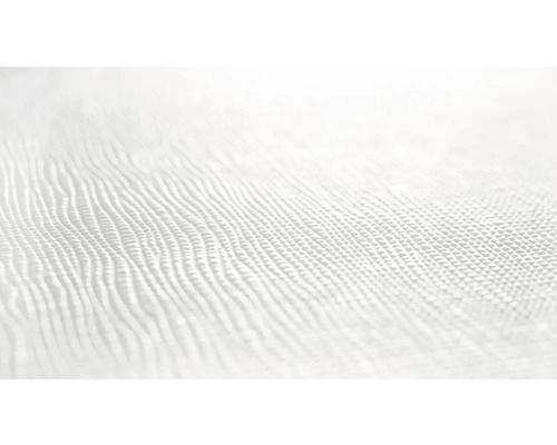 Närbild av en vit vinyltapet med en strukturerad yta