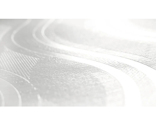 Närbild av en vit tapet med vågmönster