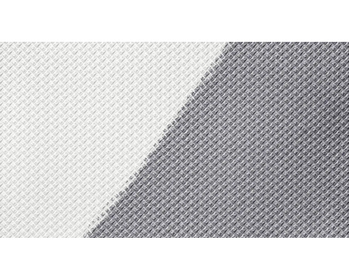 Detaljvy av en tårplåtsstruktur med två olika ljusstyrkeområden.