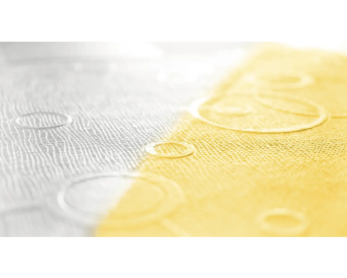 Detaljvy av en strukturerad tapet med cirkelmönster