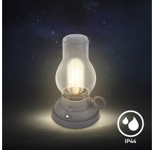Dekorativ lampa i lyktstil med IP44-skydd