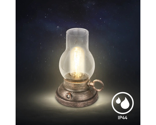 Dekorativ bordslampa i lyktstil med IP44 skydd