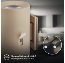 Uppladdningsbar lampa med USB-C-port
