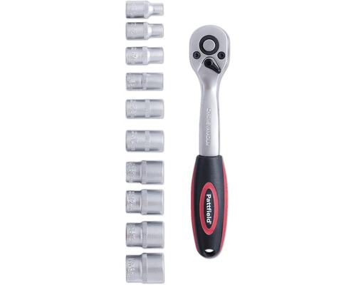 Spärrhandtag med hylsnyckelinsatser