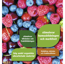Fruktsammansättning med textinformation om produktens fördelar