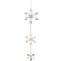 Dekorativ ljusslinga med snöflingor för inomhusbruk