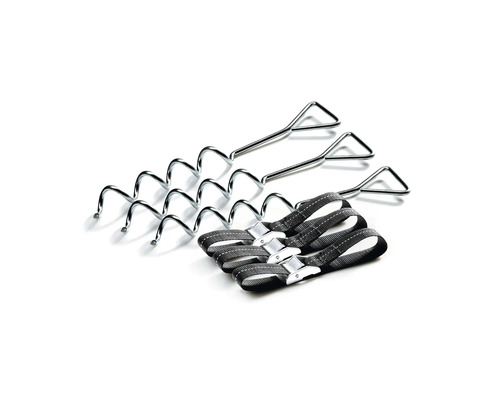 Markankare set med spiralankare och remmar för fastsättning