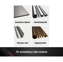 Produktöversikt: aluminiumdibond, aluminiumprofil, takränna zink, kopparprofiler