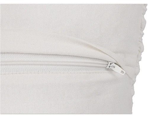 Detalj av en kudde med dragkedja