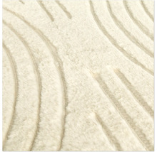 Närbild av en matta med ett vågigt mönster