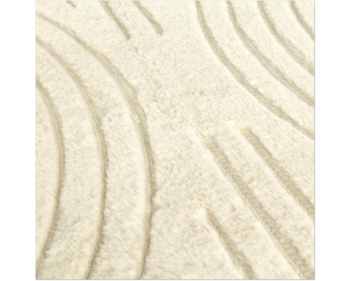 Närbild av en matta med ett vågigt mönster