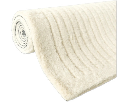 Rullad matta med randigt mönster