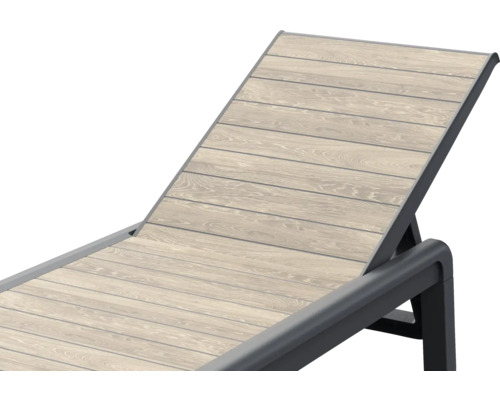 Trädgårdssolstol med träutseende