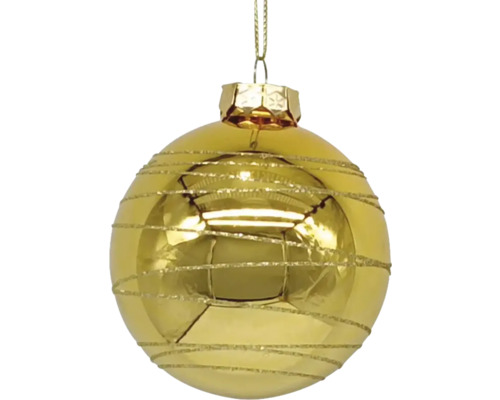 Gyllene julkula med dekor