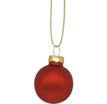 Röd julgranskula med hängare