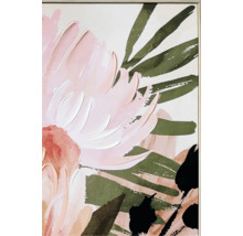 Målning med blommönster i ram