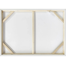 Baksidan av en duk med träram