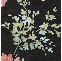 Närbild av en tapet med ett blommönster