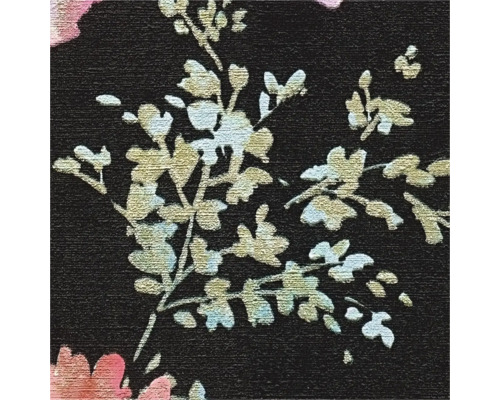 Närbild av en tapet med ett blommönster