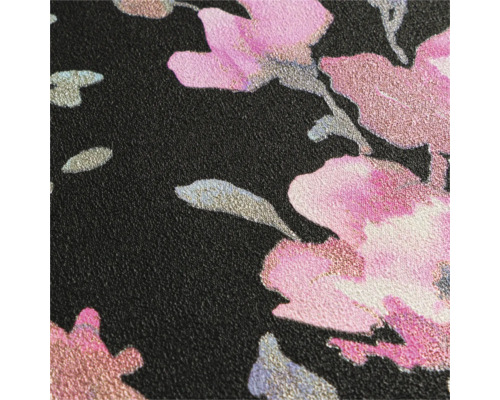 Tapet med blommönster på mörk bakgrund