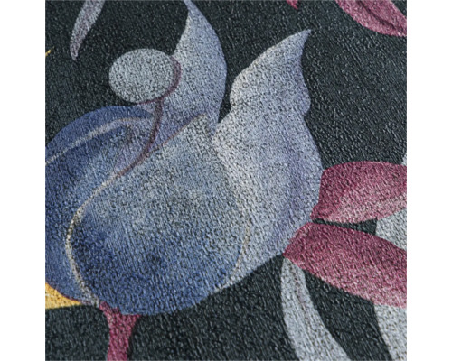 Närbild av en tapet med blomstermönster