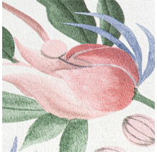Närbild av en tapet med blommönster