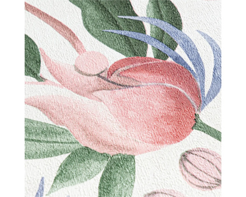 Närbild av en tapet med blommönster