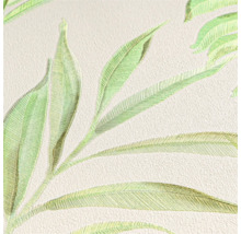 Närbild av en tapet med bladmönster