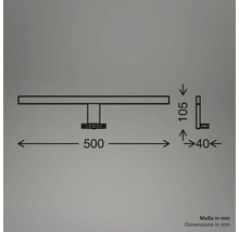 Teknisk ritning med mått i millimeter