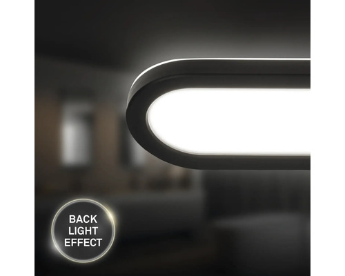 LED-lampa med bakgrundsbelysningseffekt