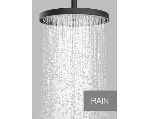 Takdusch med vattenstråle