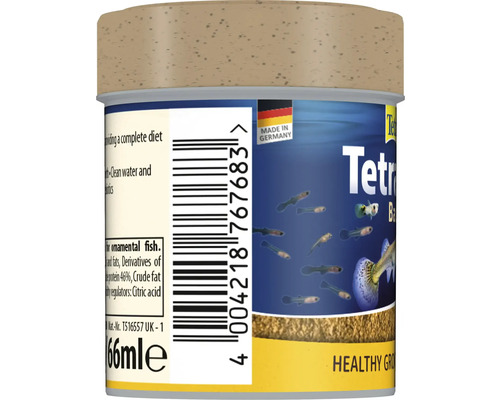 Tetra Baby fiskfoder för hälsosam tillväxt i 66 ml förpackning