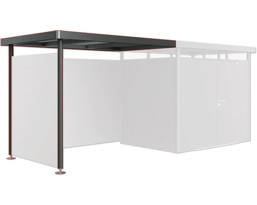 Trädgårdsskjul med tak